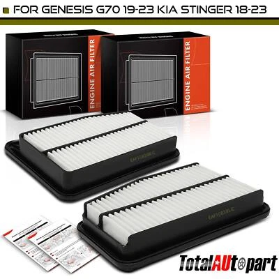 2x Engine Air Filter for Genesis G70 2019-2023 Kia Stinger V6 3.3L Left & Right - Image 1 of 4