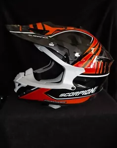 helmet, SCORPION EXO VX-35 OFF-ROAD HELMET MIRAMAR ORANGE - Picture 1 of 5