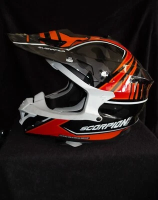 helmet, SCORPION EXO VX-35 OFF-ROAD HELMET MIRAMAR ORANGE - Image 1 of 4