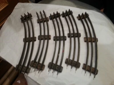 Lionel O Gauge Electric Curved Train Track Marx Steel 5 Pieces.* - Image 1 of 3