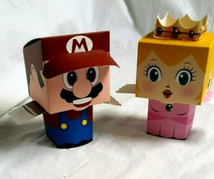 Super Mario & Princess Peach Party Loot Treat Favour Lolly Bag Box 6 Piece Set - Picture 1 of 9