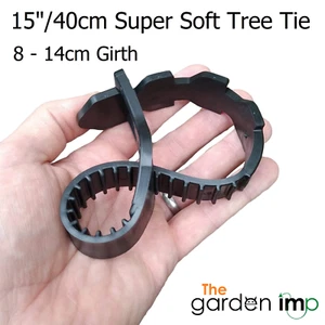 Tree Ties Super Soft Strong Rubber Adjustable Strap Plant Stake Support 40cm 15" - Picture 1 of 6