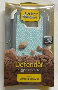 Genuine OtterBox Defender Case/Belt Clip for Samsung Galaxy S6 - Moroccan Sky - Picture 1 of 3