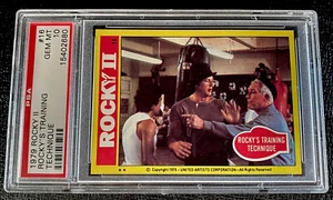PSA 10 1979 Rocky II #16 Rocky’s Topps Gem Mint Rookie Card Sylvester Stallone - Picture 1 of 3