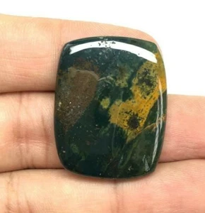 40.95 Cts Natural Blood Stone Cabochon 33x26 MM Cushion Blood Stone Gemstone - Picture 1 of 3