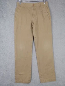 Nordstrom Youth Boys Size 16 28x30 Tan Cotton Straight Leg Chino Pants - Picture 1 of 6