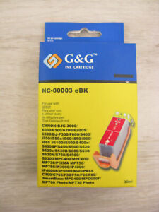 G&G Ink Cartridge Canon BJC, BJF, S, MP, i, Pixma NC-00003 eBK