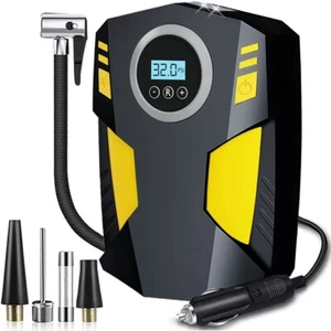 Digital Corded Car Tyre Inflator Pump Portable 150PSI Air Compressor LED Light - Picture 1 of 17