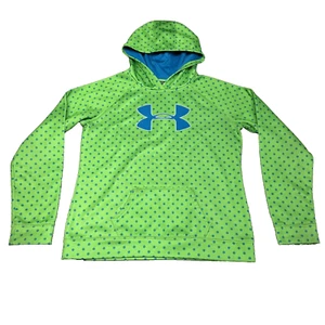 Under Armour Green Dot Print Pullover Loose Hoodie Youth Size XL - Picture 1 of 8