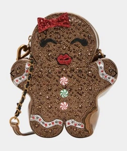 Betsey Johnson Kitsch Sugar & Spice Gingerbread Girl Umhängetasche Neu - Bild 1 von 13