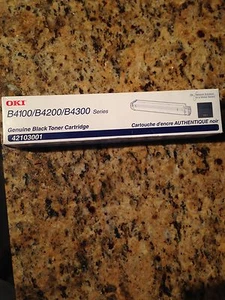 Genuine OKI 42103001 Black Toner Cartridge B4100/ B4200/ B4300 Sealed - Picture 1 of 10