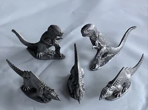Pewter Dinosaurs T- Rex & Grenadier Monster Manuscript Juggernaunt (5) Vintage - Picture 1 of 10