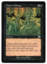 Chain of Smog 2002 Onslaught ONS Black Uncommon Sorcery MTG NM Actual Pics AZ2