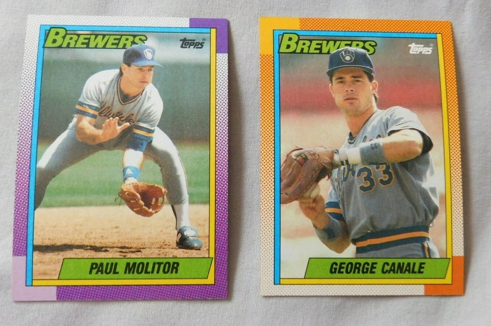 1990 Topps Milwaukee Brewers Baseball Card Pick one - Image 1 of 1