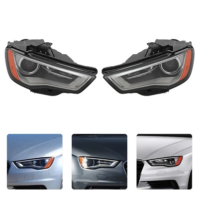 For 2015-2016 Audi A3 S3 Xenon/HID Headlight Non-AFS Headlamps Left+Right Side - Image 1 of 4