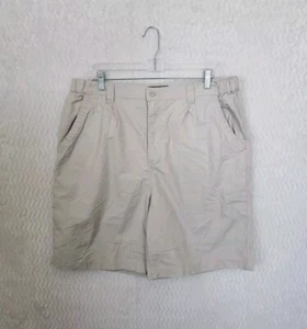 Sun River Men's Beige Shorts Slash Pockets 9"inseam Size 36 - Picture 1 of 9