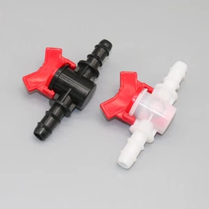 2X Plastic Ball Valve Barbed Hose Pipe Shut Off Connector Fittings Home Garden - Picture 1 of 16