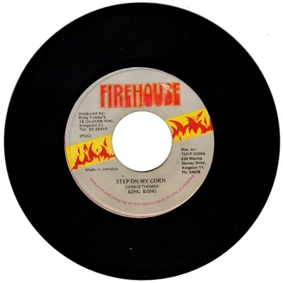 King Kong ‎– Step On My Corn. VG Roots, Reggae, Dub, Ska. Firehouse 7" - Image 1 of 2