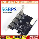 USB3.0 Riser PCIE Expansion Card 4 Ports PCI Express High-speed Computer Adapter