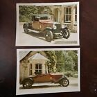 Vintage 1960&#39;s Photograph 1927 Red Itala Car LOT of 2  3&quot; x 5&quot; Photos England UK