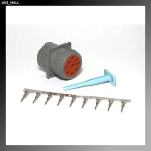 Deutsch HD10 9-Pin Genuine Male Connector & Tool Kit 14-16AWG Stamped Pins, USA - Imagen 1 de 3
