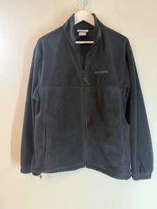 Columbia Sportswear Company Men’s Fleece Jacket Zipper Front Black Size L - Picture 1 of 5