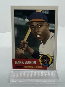 1991 Topps Archives 1953 Reprint Hank Aaron NM ++ - Bild 1 von 2