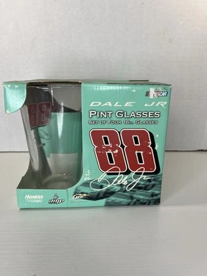 Juego de 4 vasos de pinta Dale Earnhardt Jr #88 nuevos en caja Foto 1 de 4
