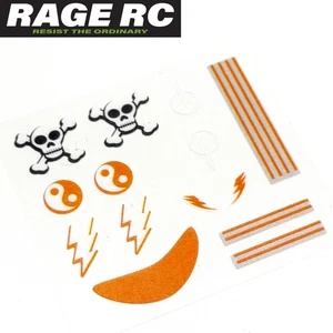 Rage RC RGR4584 foglio decalcomania pattinatore AeroBoard mini quadricottero drone parte - Foto 1 di 2