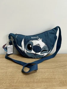 Bolso Bandolera Disney Stitch Denim Mujer Accesorio Primark Nuevo con Etiquetas - Imagen 1 de 6