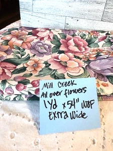 Mill Creek Fabrics "Hyde Park Collection" Medium Print Home Dec Fabric 1 Yard - Picture 1 of 3