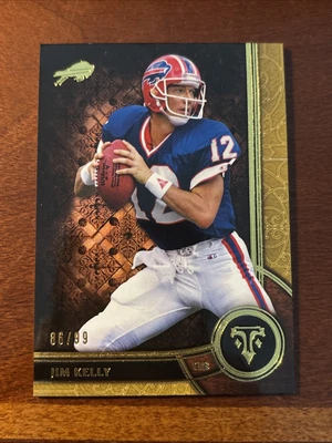 JIM KELLY Bills 2015 Topps Triple Threads GOLD #84 SP  #86/99 - Image 1 of 2