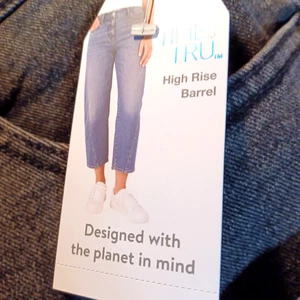 Time And True Jeans Black High Rise Barrel Women Size 18 - Picture 1 of 5