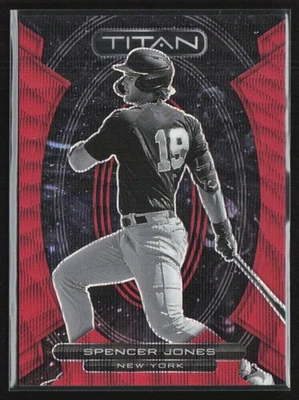 Spencer Jones 2023 Panini Chronicles Titan Red Wave /199 #9 New York Yankees - Image 1 of 2