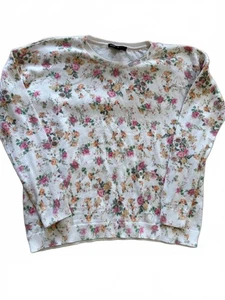Pretty floral print jumper from Mango Casual, size S. - Picture 1 of 5