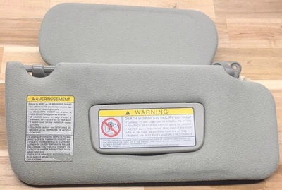 1997-2004 Nissan Pathfinder Infiniti QX4 Light Gray Passenger Side Sun Visor OEM - Image 1 of 4