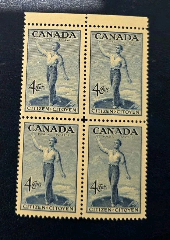 Canada 1947   4c Block Of 4. MUH   G10 - image 1 of 1