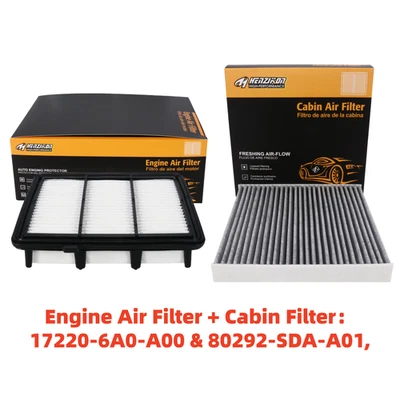 Cabin & Engine Air Filter Combo Set For 2018-2022 Honda Accord 1.5L Turbo only - Image 1 of 4