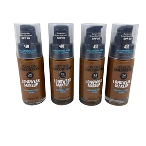 NEW 4 Pc Revlon ColorStay Normal/Dry Skin 24HR Foundation 410 Cappuccino LOT - Picture 1 of 2