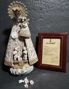 Lladro Limited Edition 555 Our Lady of the Forsaken #1394 Signed COA No Box LESEN - Bild 1 von 24