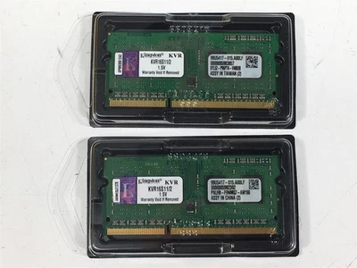 Kingston 4GB (2x2GB) SODIMM RAM 1Rx8 PC3-12800 KVR16S11/2 - Image 1 of 3