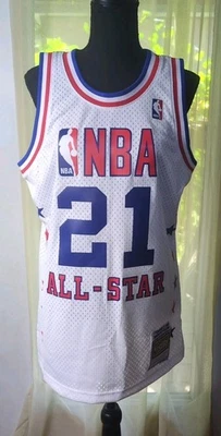 Camiseta deportiva Mitchell & Ness blanca Dominique Wilkins #21 NBA All-Star 1988 mediana  Foto 1 de 4