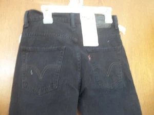 Levi's 511 skinny Black Jeans NWT 12 Regular 26x26 - Picture 1 of 2