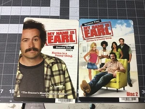 Two 8 x 5.5 inch DVD Backer cards MINI POSTERS MY NAME IS EARL tv Series - Picture 1 of 3