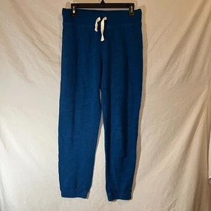 Felpa J.CREW Joggers rivisitata taglia media blu caviglie raccolte coulisse - Foto 1 di 7