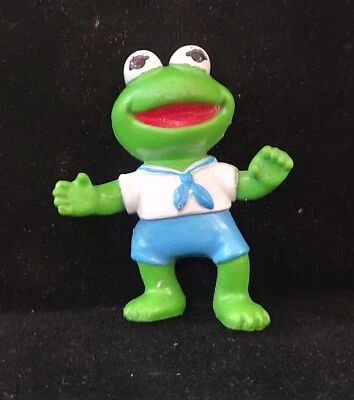 De Colección Kermit la Rana Juguete Muppet Bebés Figura Años 80 Mini Figura 2.25" Jim Henson Foto 1 de 3