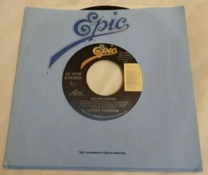 Luther Vandross - Heaven Knows / I Want The Night To Stay 7" 45 RPM  US 1993 NM - Picture 1 of 6