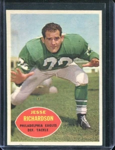 1960 Topps Football # 91 Jesse Richardson (NM) Near Mint - Picture 1 of 2