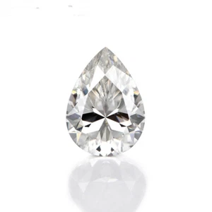 2x3~13x18mm White Clear Pear cz stone Loose cubic zirconia gemstone DIY AAAAA - Picture 1 of 7