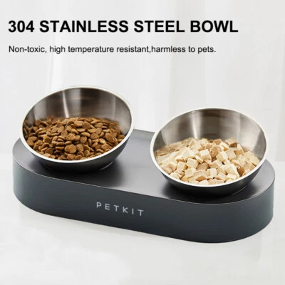 PETKIT Edelstahl Fressnapf Haustier Futternapf Katzennapf schräge Futterstation - Bild 1 von 4